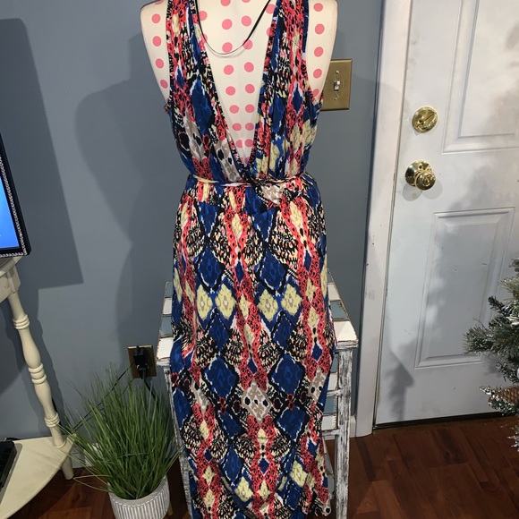 GORGEOUS PRINTED MAXI DRESS SZ XL - Picture 8 of 8